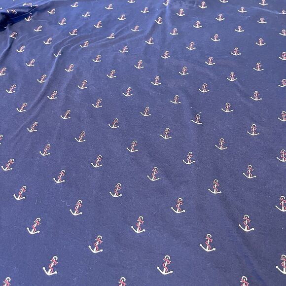 Vintage Polo Ralph Lauren Shirt Mens XL Blue Anchors AOP Boating Geometric - Picture 4 of 13